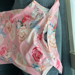 Chic Me Pink and Blue Floral Dress